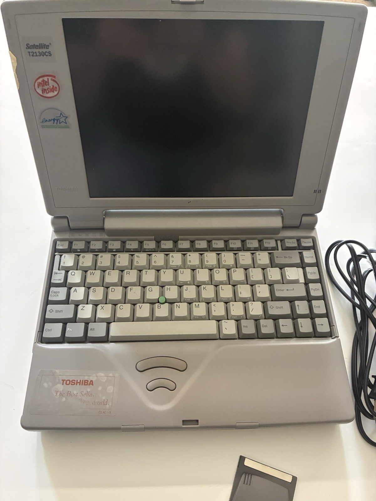 Toshiba Satellite Laptop Windows 95 W/Power Cord Tested Working Xircom RealPort