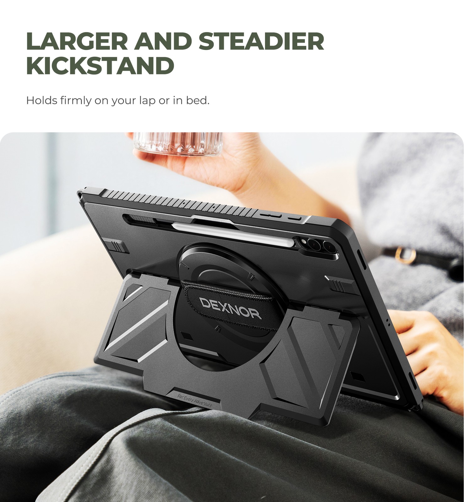 DEXNOR Case for Samsung Galaxy Tab A9 Plus/S10 Ultra/S9 Ultra/S8 Ultra/S10+/S9+