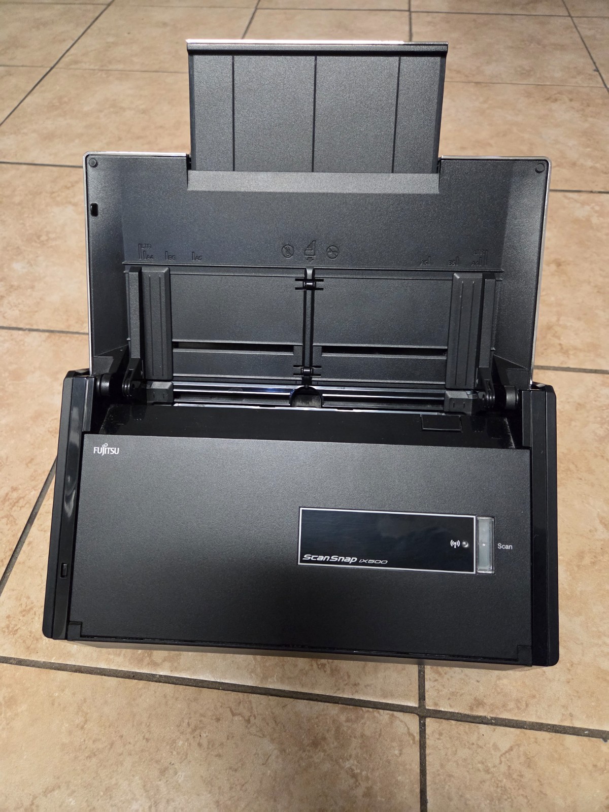 Fujitsu ScanSnap ix500 Wireless Scanner w/ Power Supply & USB – Tested