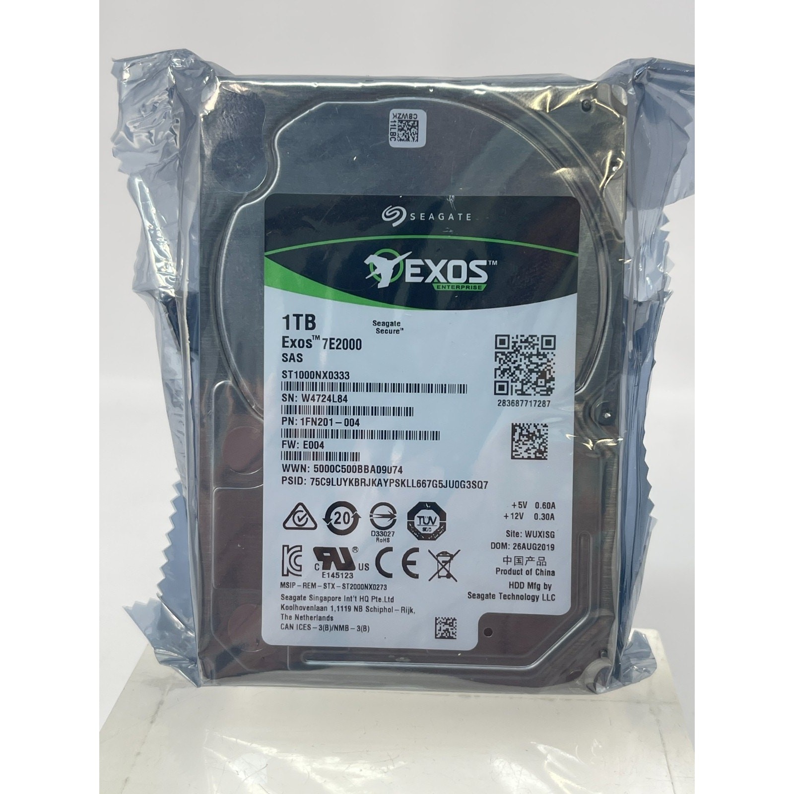 Seagate ST1000NX0333 EXOS 7E2000 1TB 7.2K SAS 6Gb/s 2.5″ HDD Server Hard Drive