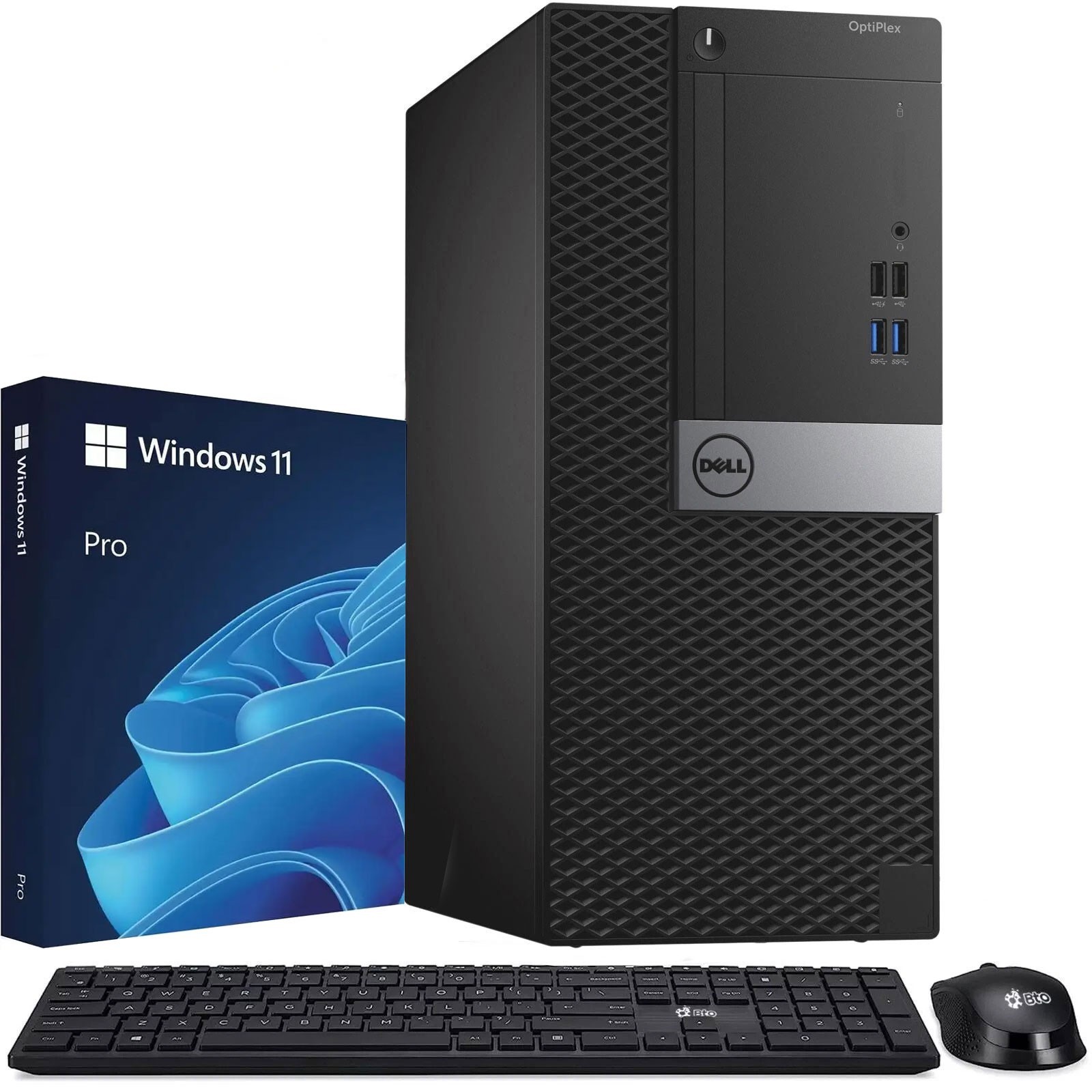 Dell 5040 MT Desktop PC i5-6th 8GB RAM 1TB SSD Wireless-KB&M WiFi Windows 11 Pro