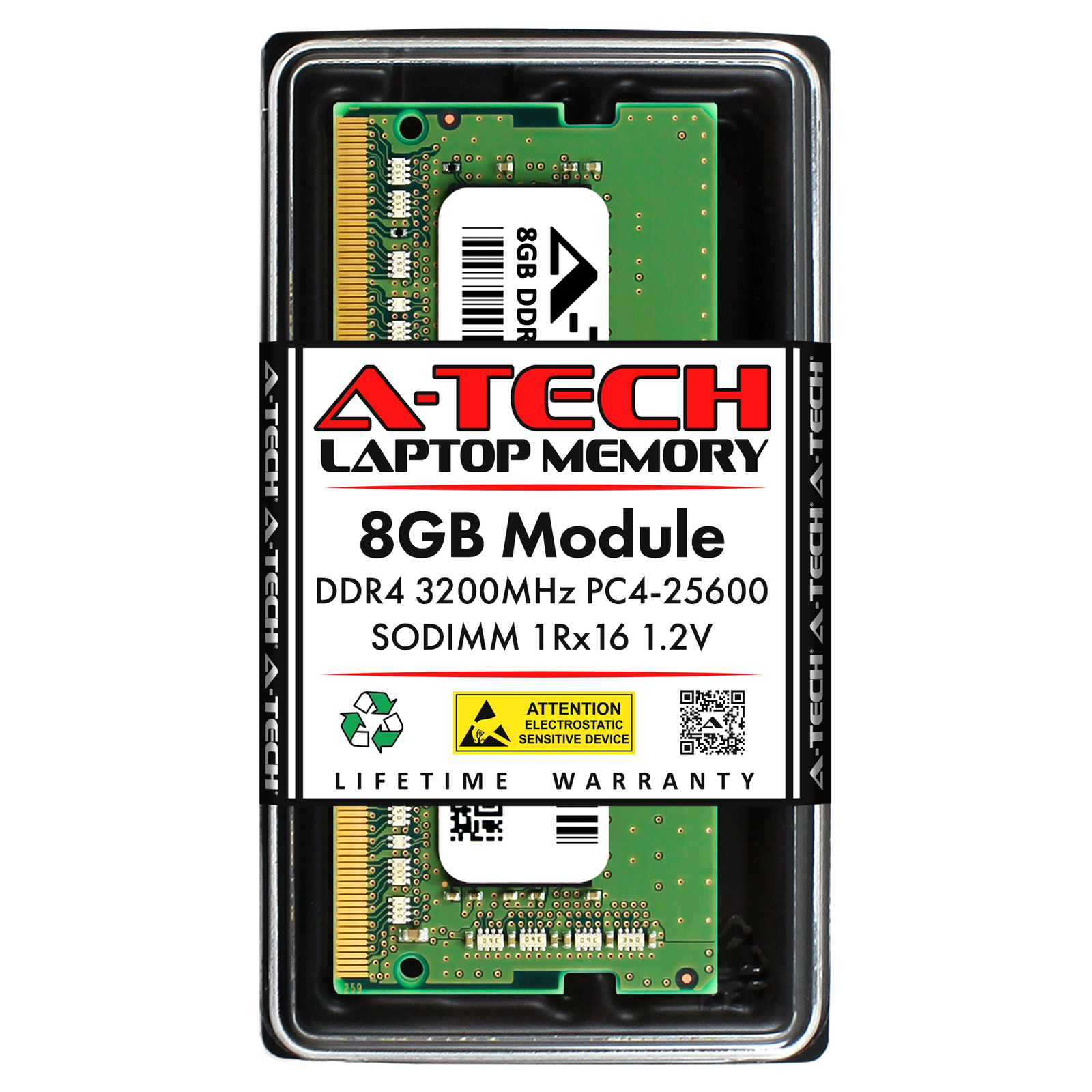 8GB DDR4-3200 SODIMM Kingston KCP432SS6/8 Equivalent Laptop Memory RAM