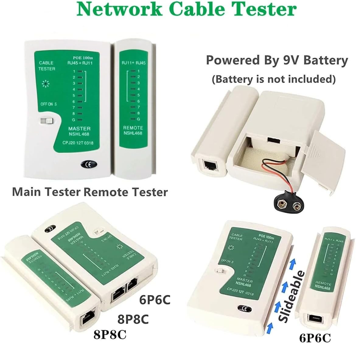11-in-1 Network Tool Kit for Cat5 Cat6 Ethernet Crimper