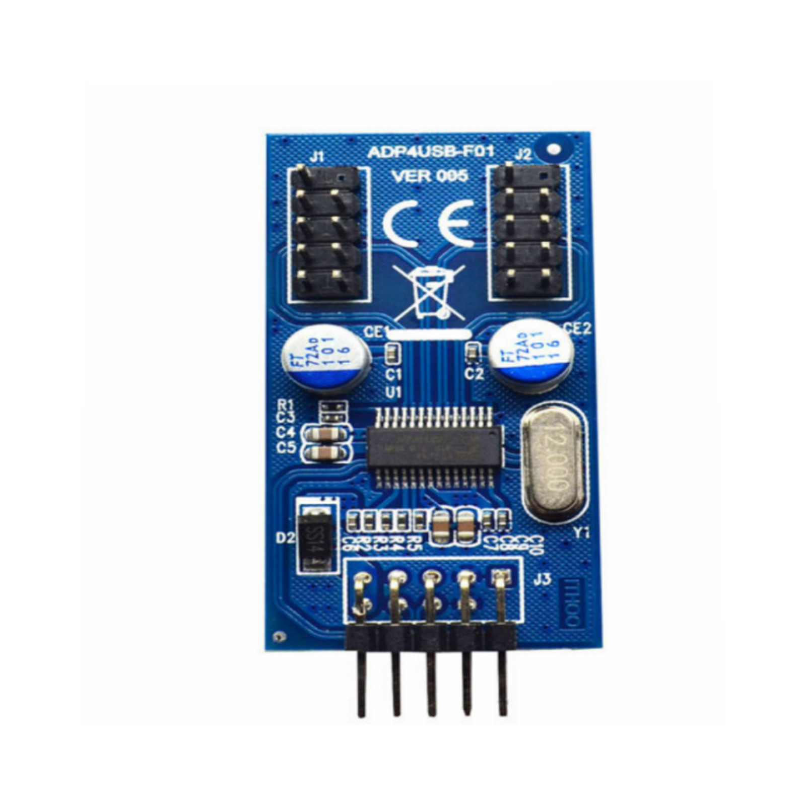 Internal 9-Pin USB2.0 Splitter 1 Male To 2 Female Motherboard Pin to PC Case b