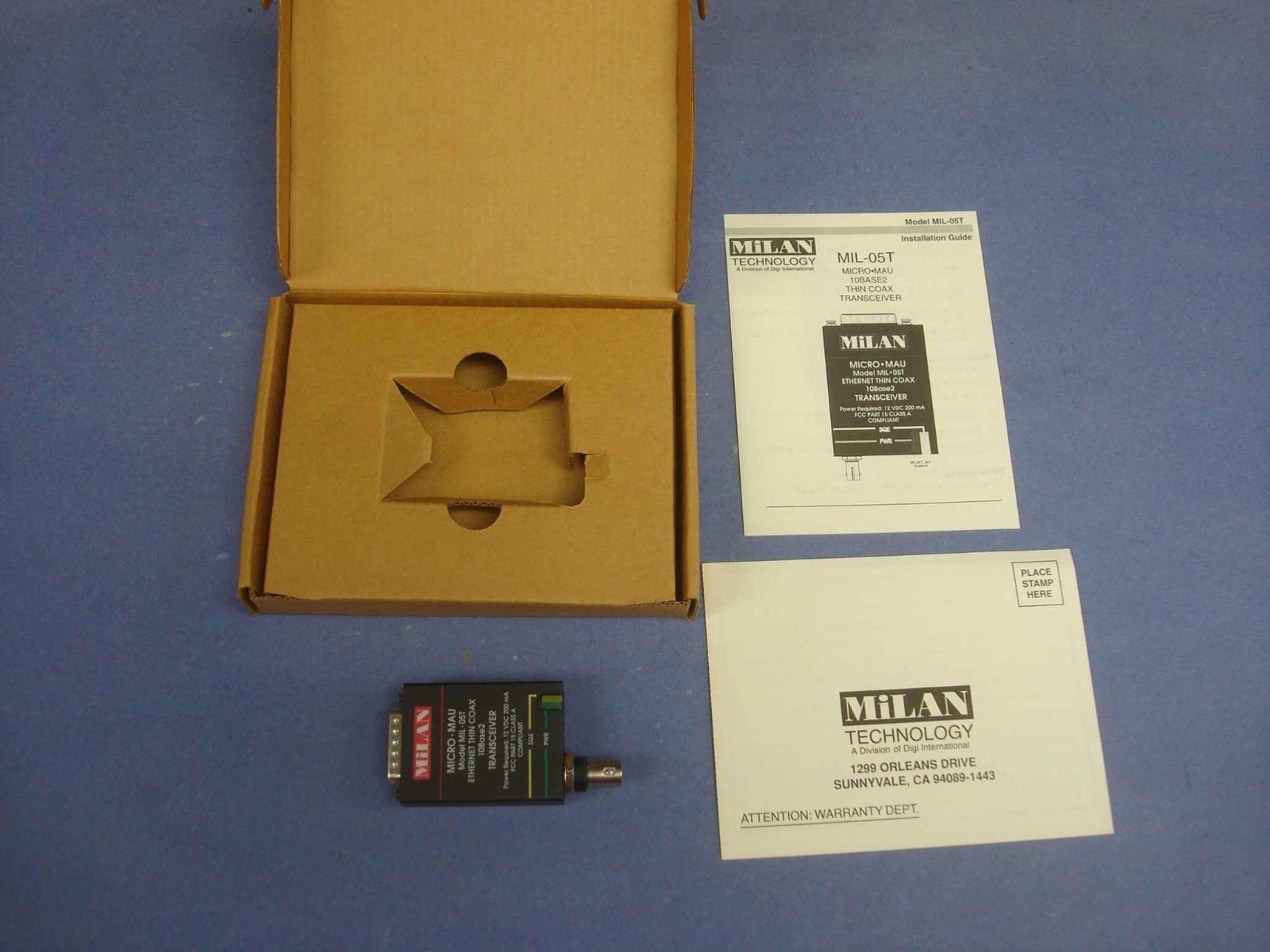 Digi Milan MIL-05T – 10Base2 Transceiver MIL-05T MIL05T