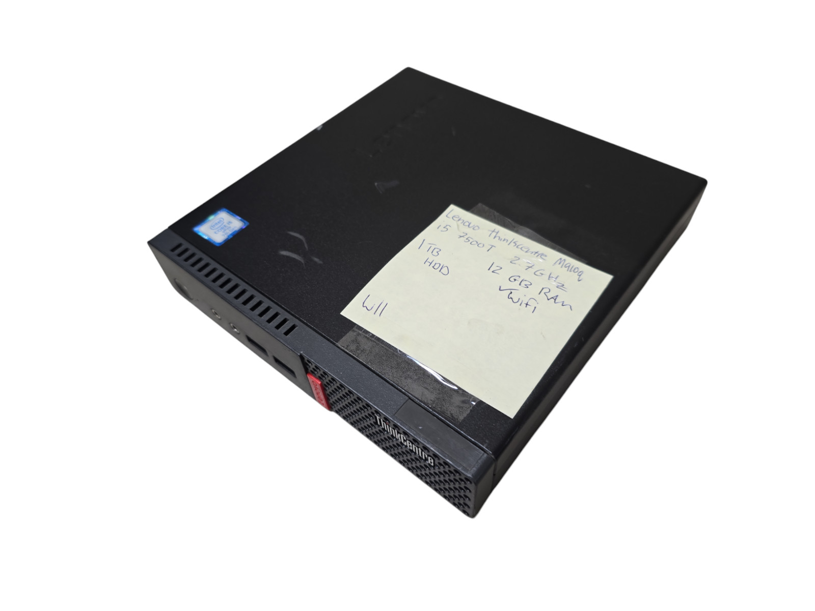 Lenovo Thinkcentre M910Q i5-7500T@2.7GHz 1TB HDD 12GB Ram Win 11 w/ac adapter