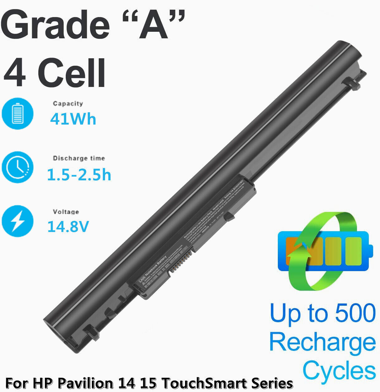 Spare 776622-001 Battery for HP LA04 LA03 LA03DF 4Cells 41Wh Laptop Battery