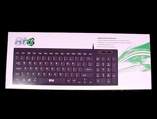 BTO USB Keyboard Wired Comfortable Key Pad Anti Spill Dust Proof High Quality