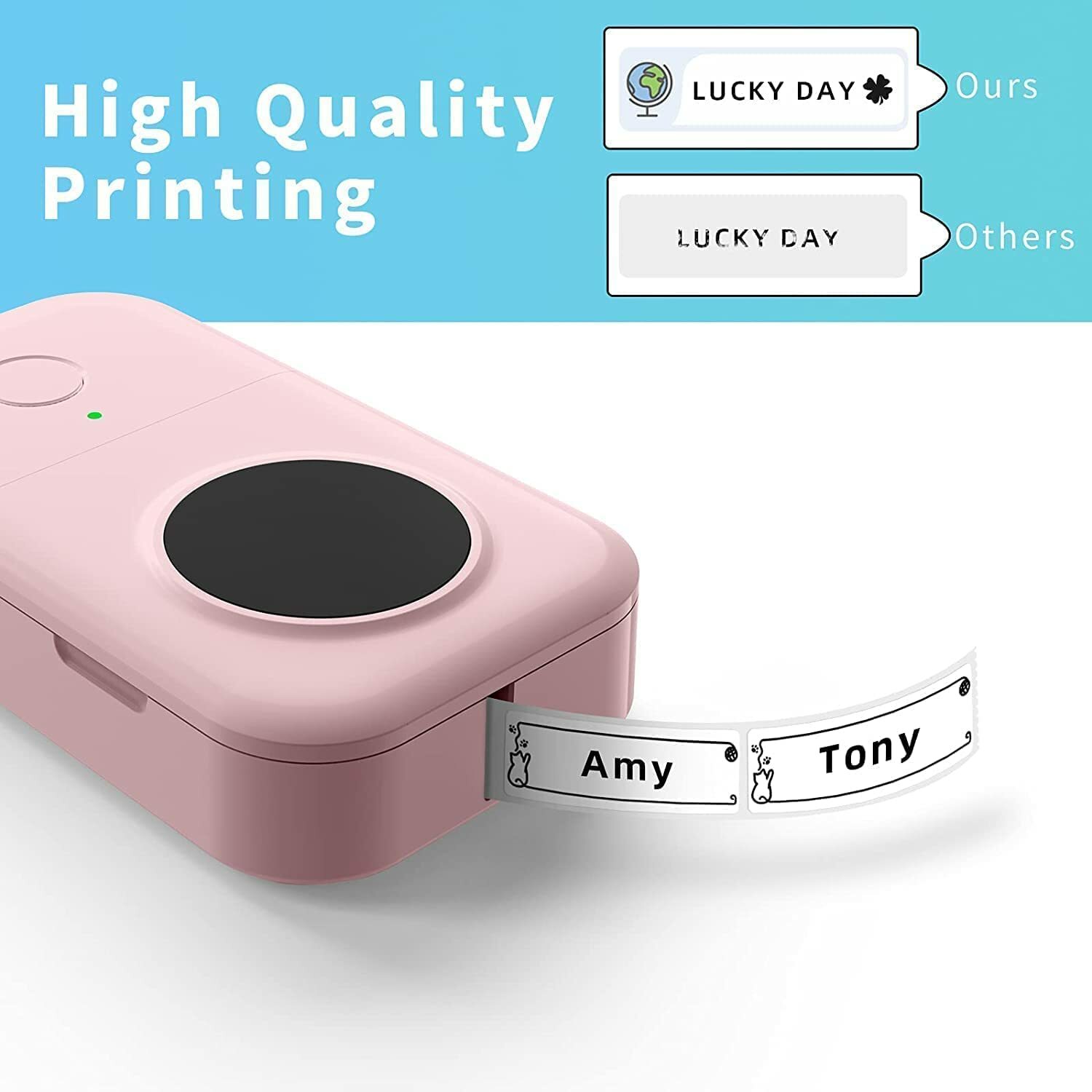 Phomemo D30 Mini Label Maker with Tape Easy-to-Use Thermal Sticker Paper Printer
