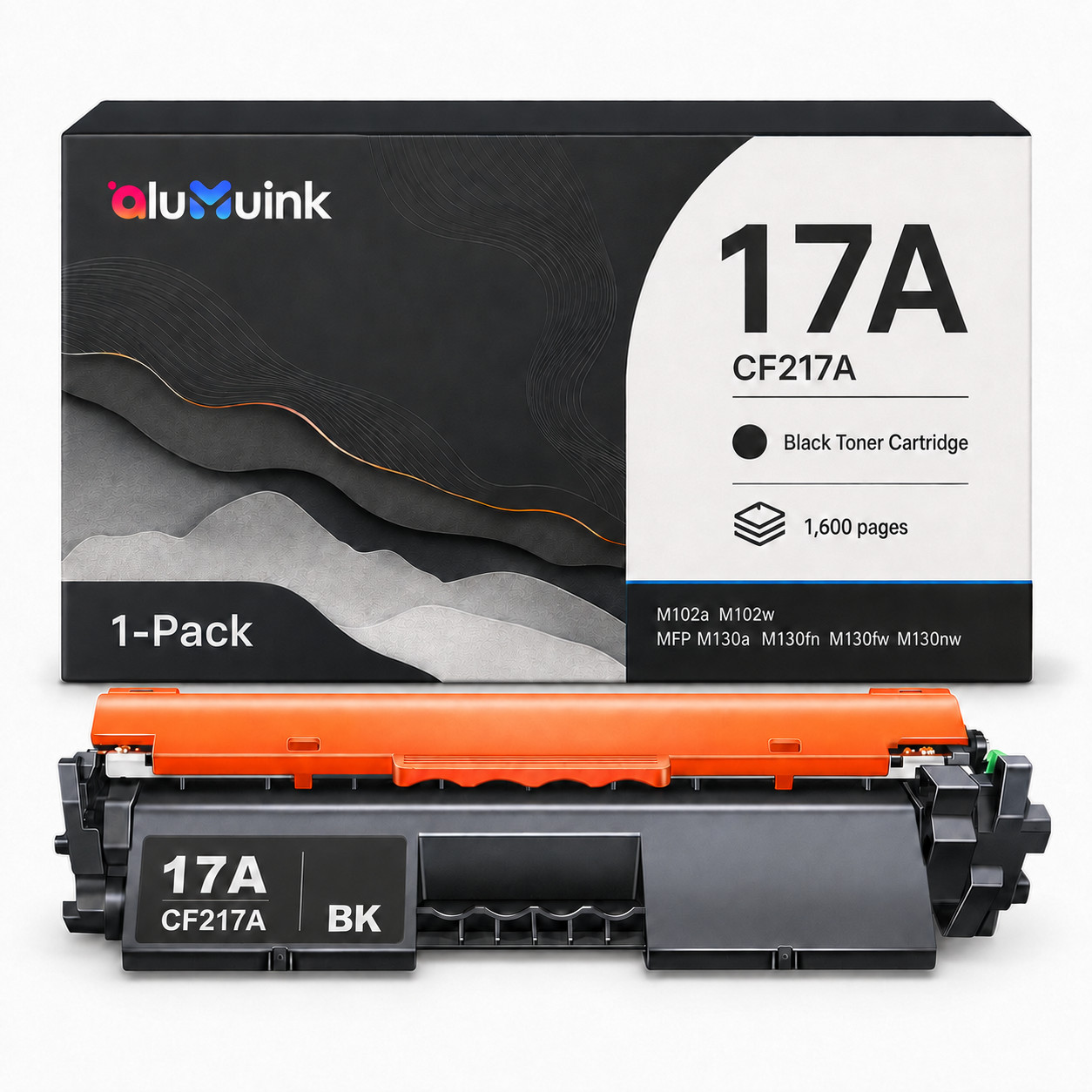 17A Black Toner Cartridge with Chip for M102w M102a MFP M130fn M130nw M130fw