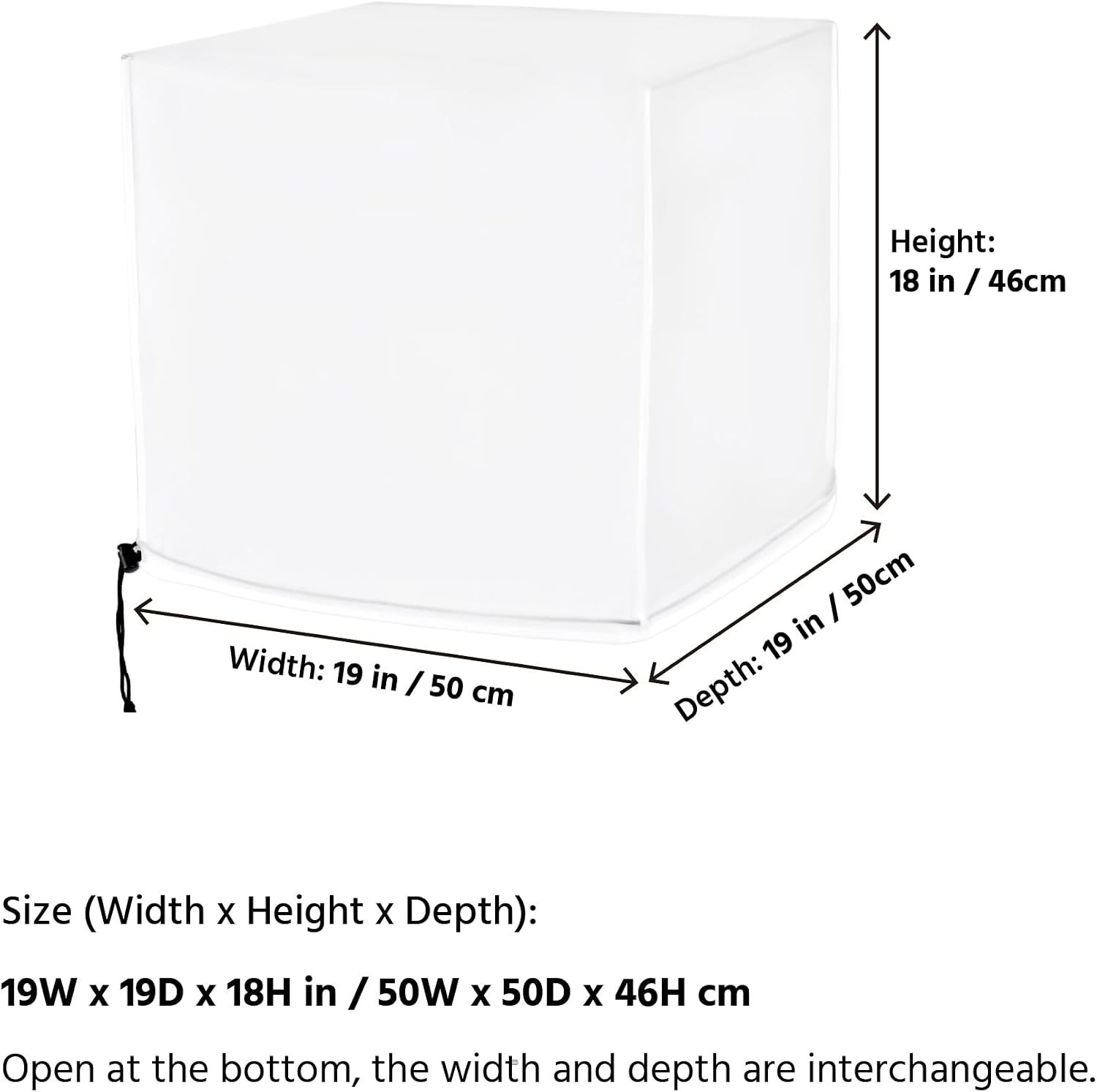 See-Through Protective 3D Printer Cover – 19Wx19Dx18H, Dust & Moisture Resistant