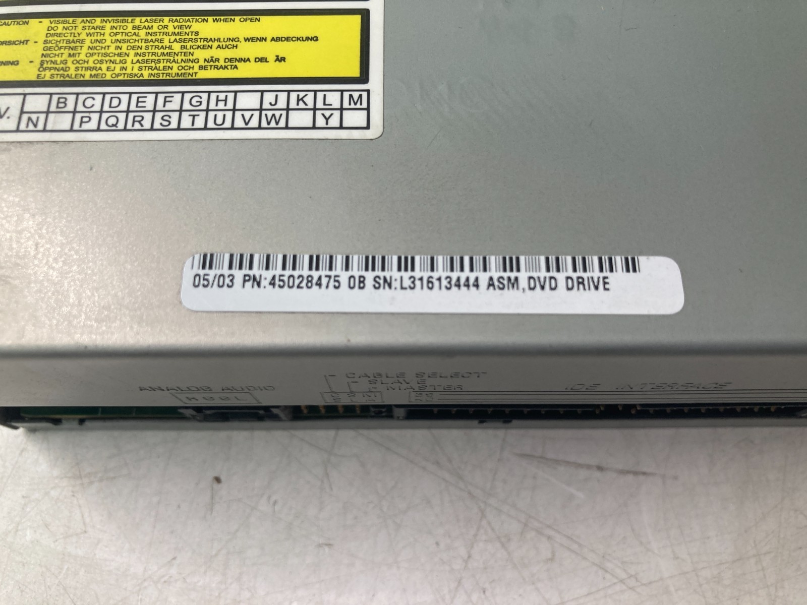 Vintage Beige Teac Internal IDE DVD-ROM Drive DV-516GC-002 Untested