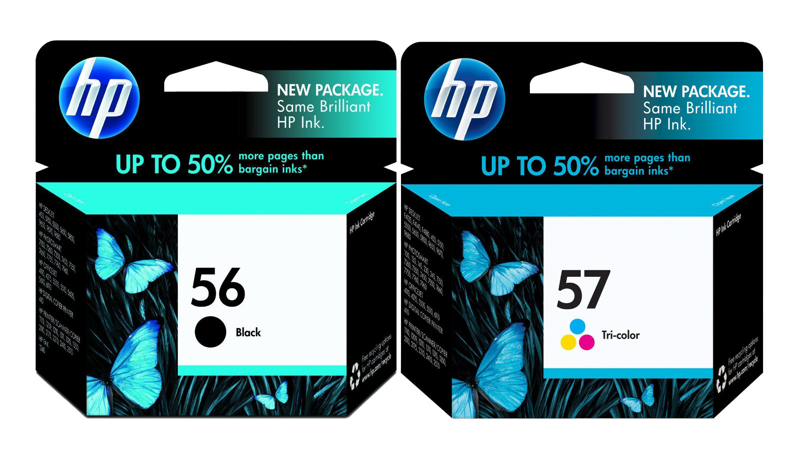 GENUINE NEW HP 56/57 (C6656AN/C6657AN) Ink Cartridge 2-Pack