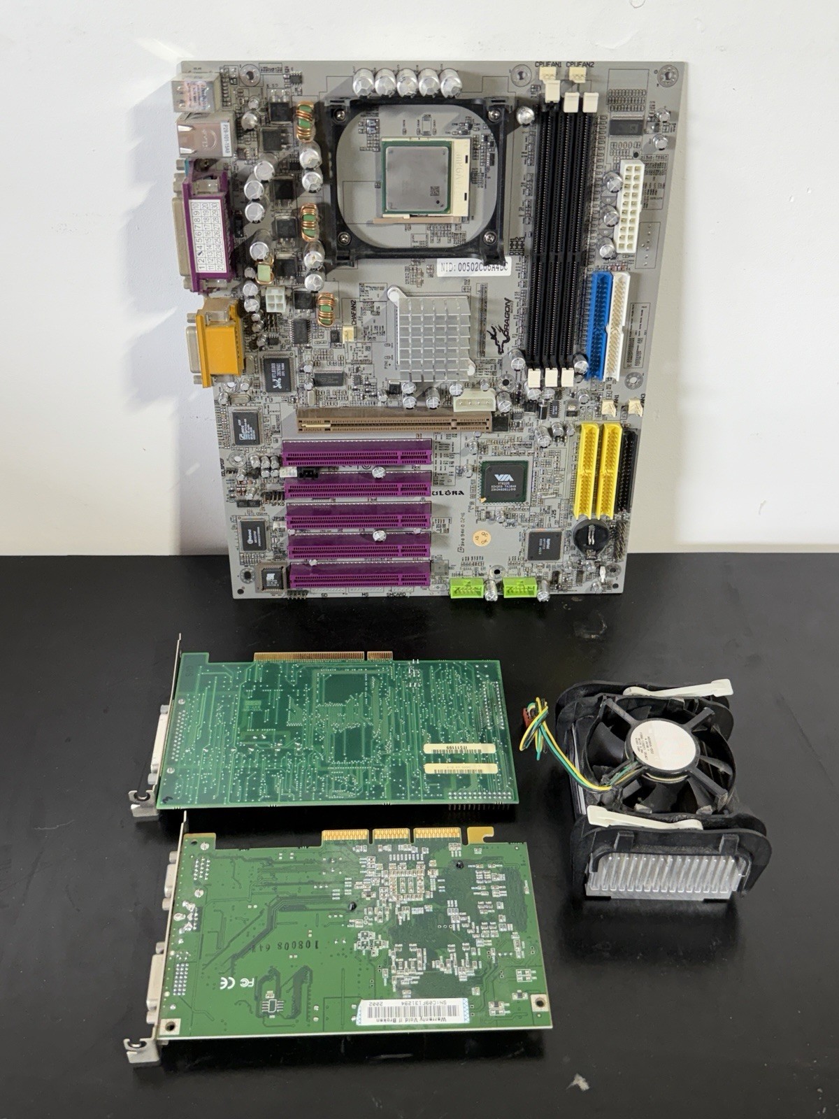 Soyo P4x400 Dragon Ultra Motherboard Intel Pentium 1.7GHZ W/ Graphics Cards