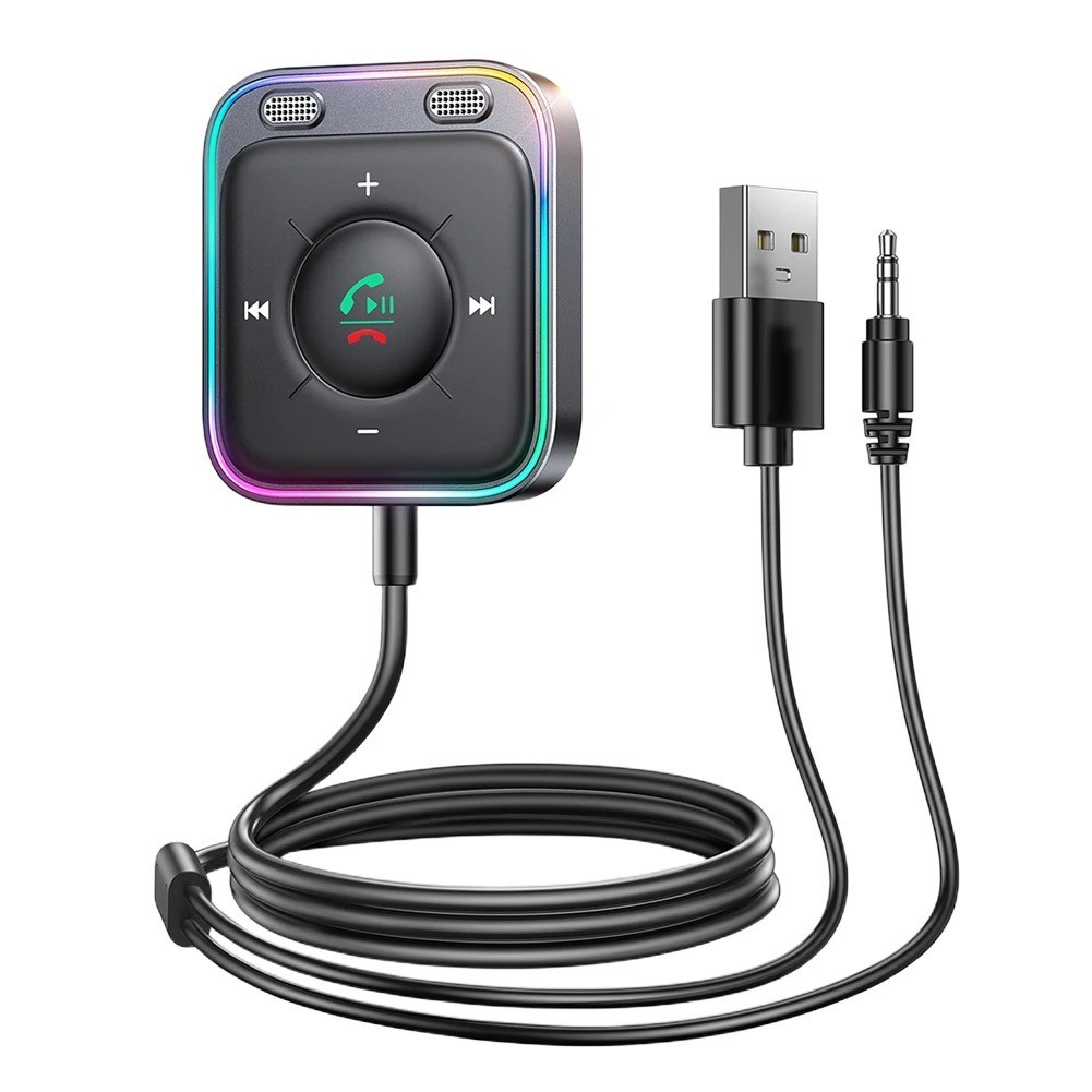 UGREEN Bluetooth 5.4 Car Receiver Adapter USB AUX with Mics Car Kit Stereo Audio