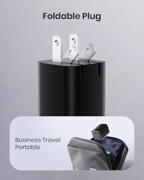 30W Compact Wall Charger, USB C Charger Block with GaN III Tech, 1 Pack Black