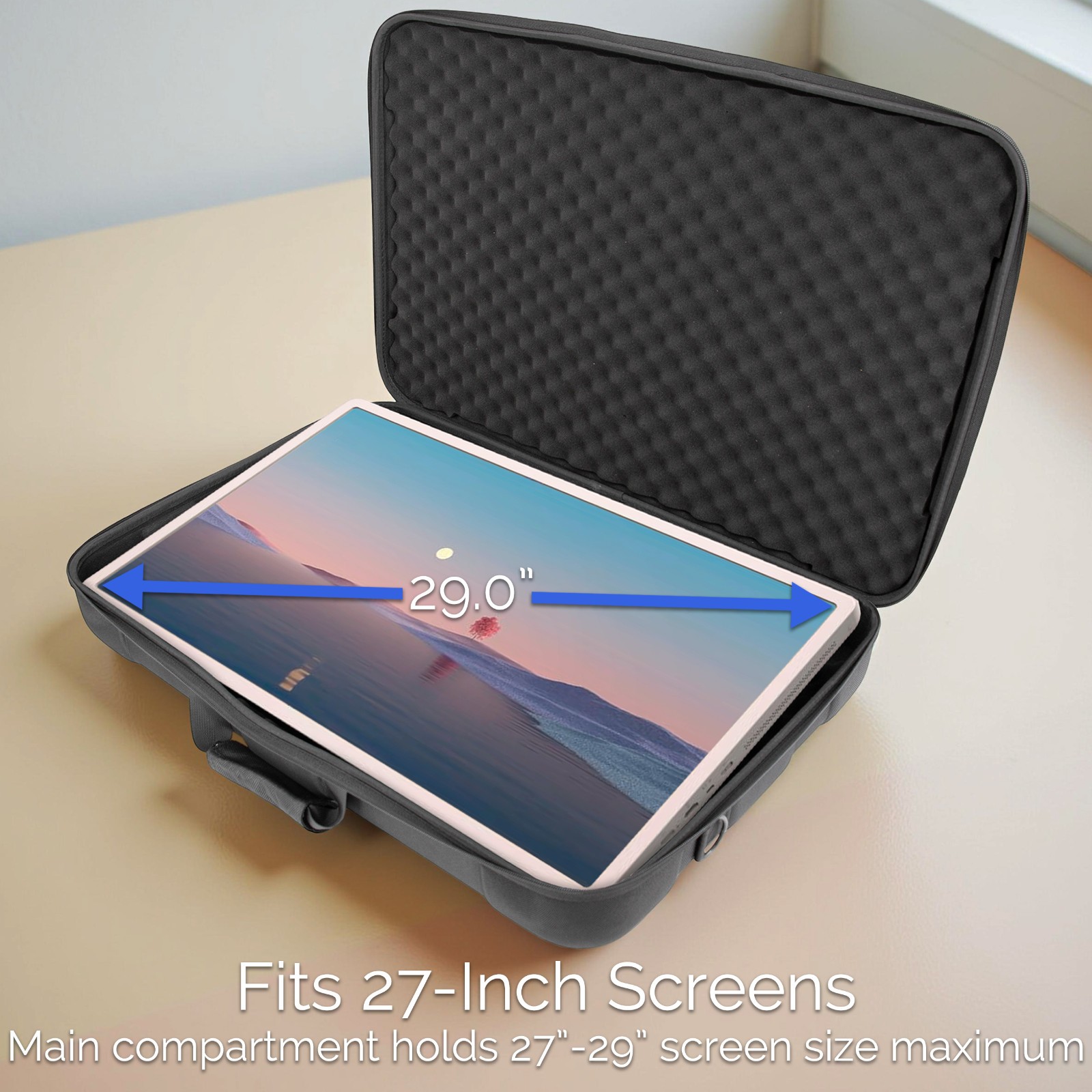 Casematix Travel Case for LG StanbyME 2 Portable Touchscreen Monitor