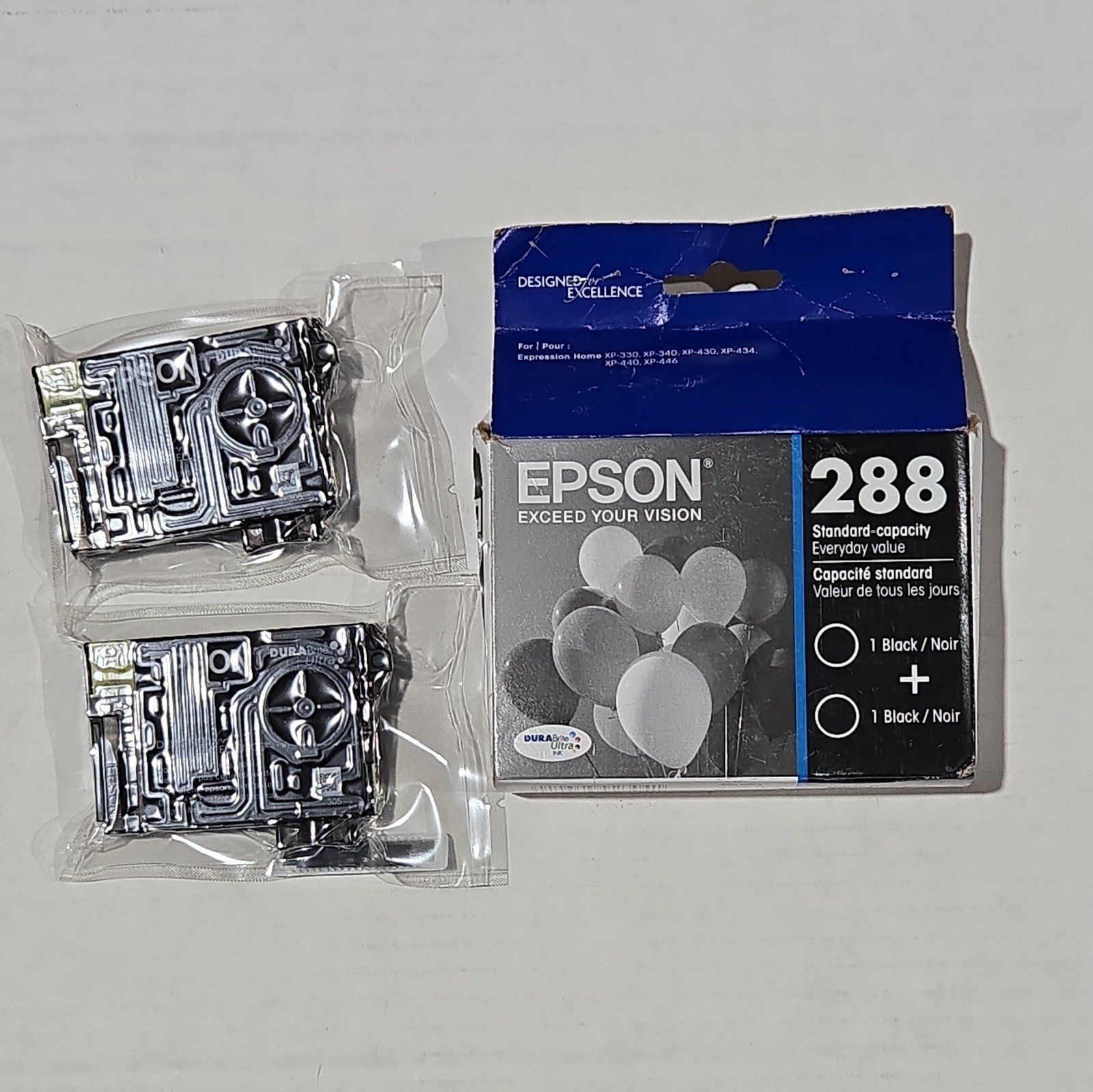 Brand New Epson 288 2pk Ink Cartridges – Black (T288120-D2) EXP 09/2025