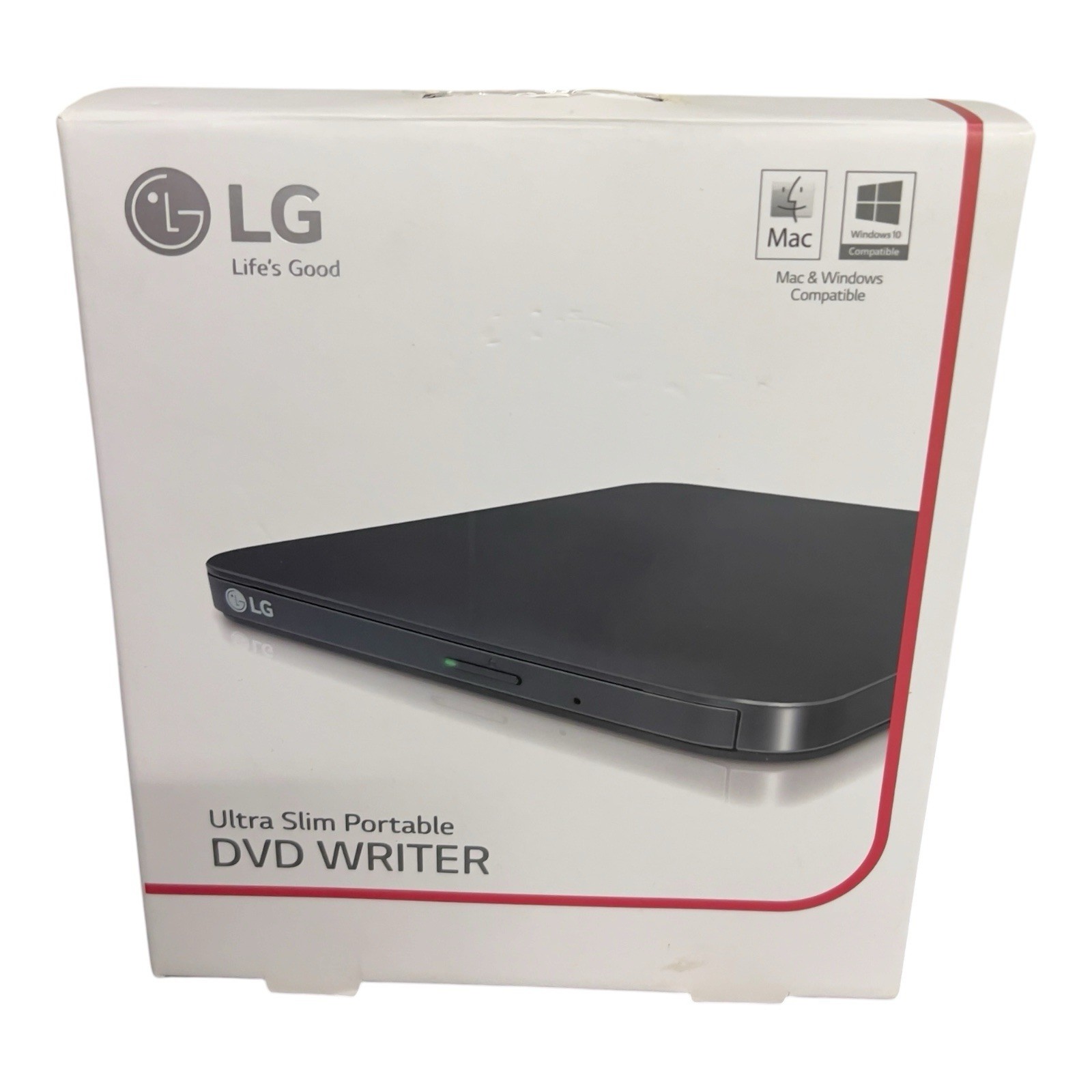 LG SP80NB80 Ultra Slim Portable External DVD Writer Mac Windows USB With Box