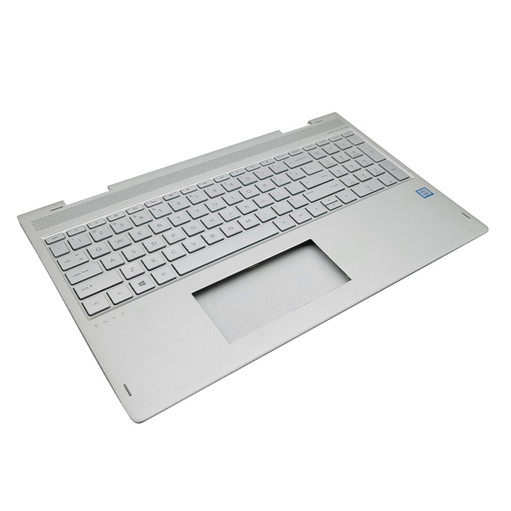 For HP ENVY X360 15-BP Palmrest Case w/Backlit Keyboard Silver 934640-001 USA