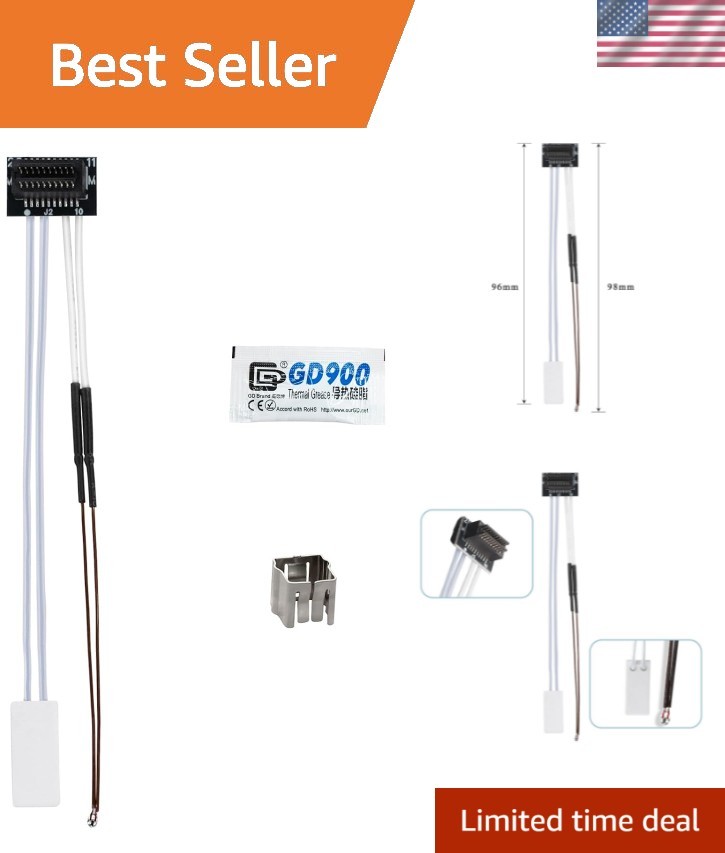 High-Performance 24V 80W Heater and Thermistor Compatible with Bambu Lab P1P P1S