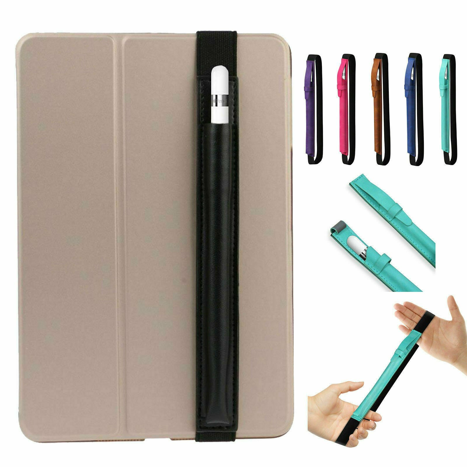 For Apple iPad Pro Pen Cover Tablet Pencil Case Leather Sleeve Pouch Bag Holder