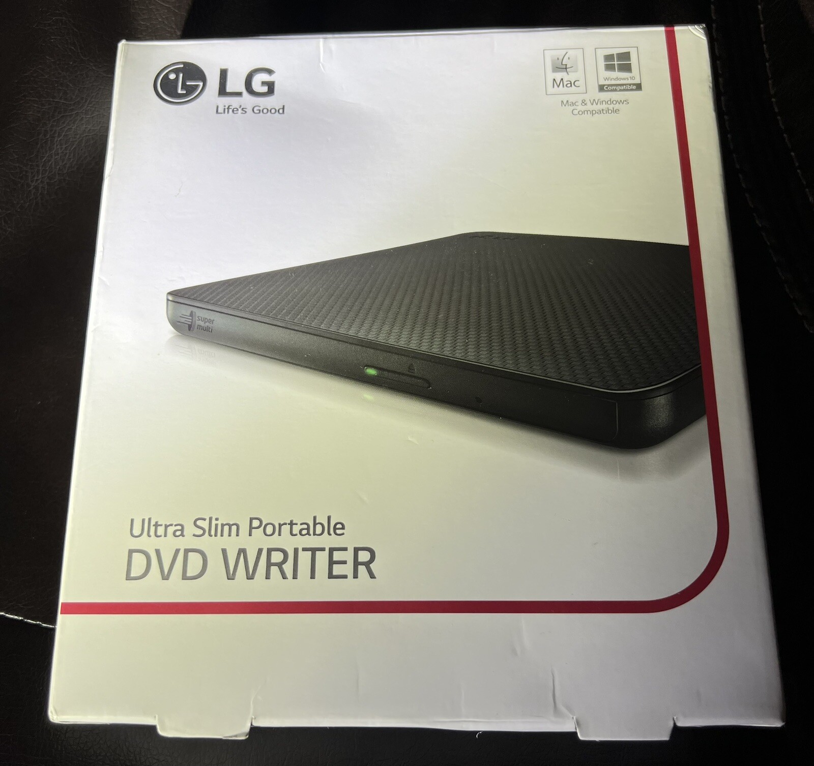 LG Ultra Slim Portable DVD Writer SP80NB60 For Windows / Mac