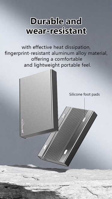 9.5MM SATA HDD SSD Slim Case Type C External 2.5 Aluminum Enclosure Up 4TB Max