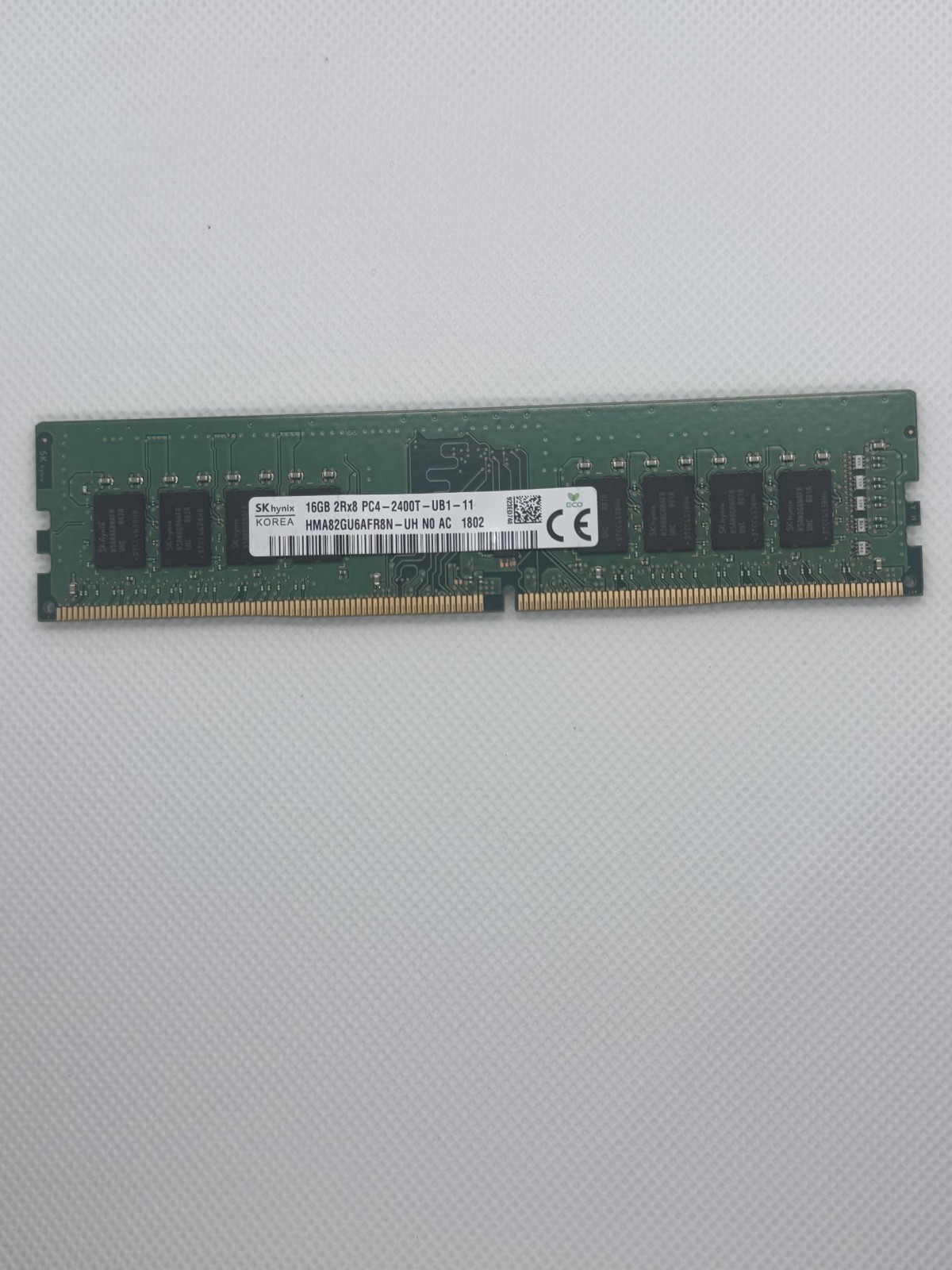 SK hynix 16GB DDR4 2400MHz PC4-2400T 2Rx8 DIMM Desktop RAM HMA82GU6AFR8N-UH