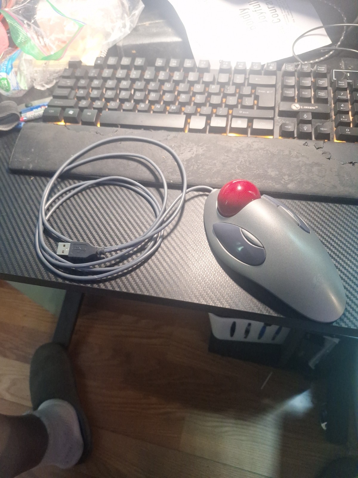 Logitech Trackman Marble USB T-BC21 Mouse (804377-0000)
