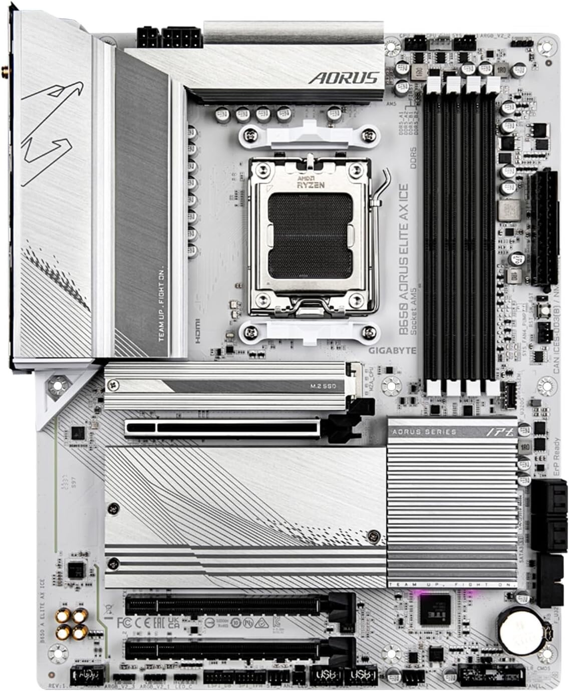 (Factory Refurbished) GIGABYTE B650 AORUS ELITE AX ICE AMD AM5 ATX Motherboard