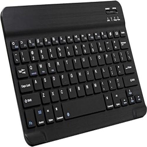 Ultra-Slim Bluetooth Keyboard Apple iPad iPhone iOS 13 and Above Samsung Tablet