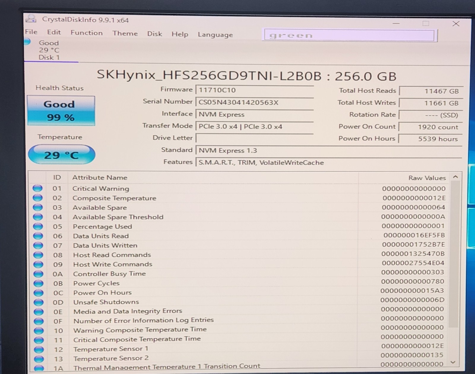 (Lot of 31X) SK Hynix 256GB NVMe SSD (HFS256GD9TNI-L2B0B EA SSD)