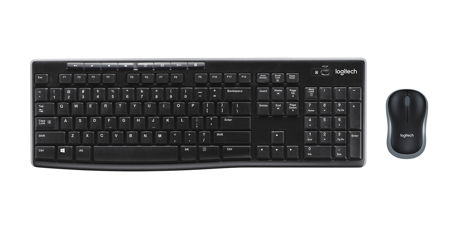 Logitech MK2270 Wireless Keyboard and Mouse Combo – Black (920-008813)