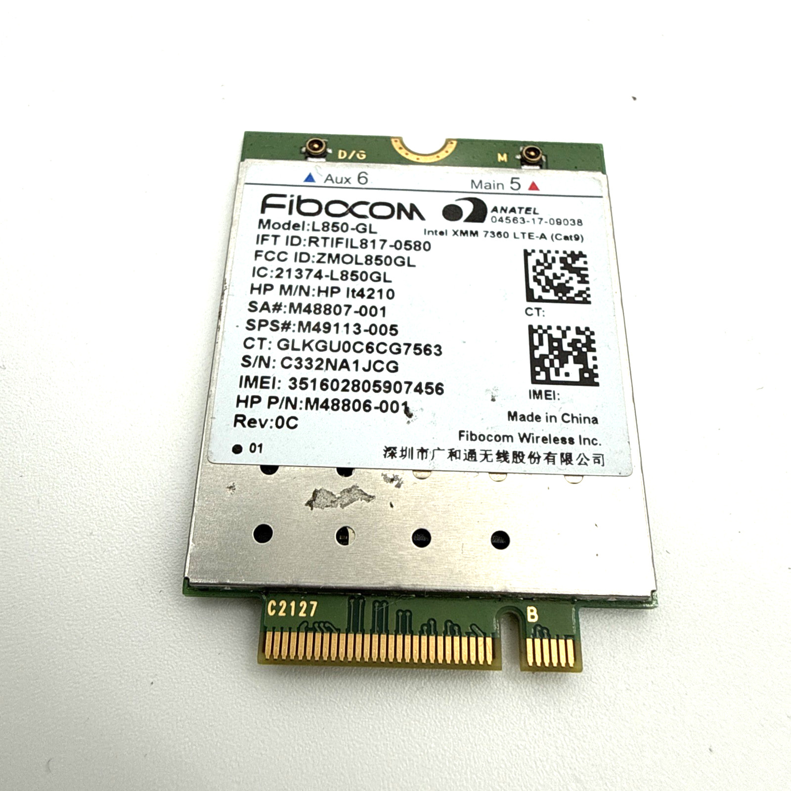 Fibocom L860-GL 4G Module Wlan Card