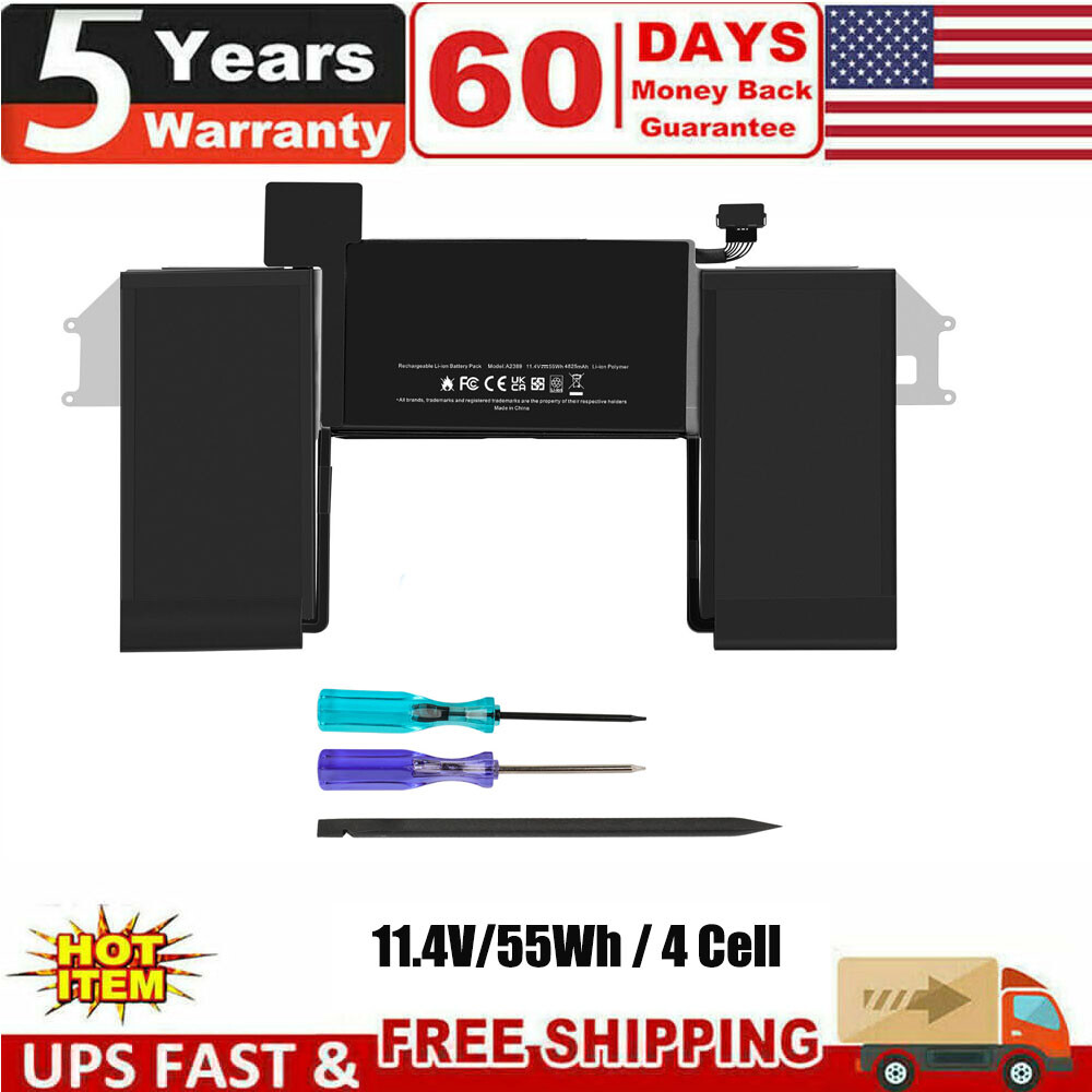A2389 Battery for Apple MacBook Air 13 inch A2337 Air M1 Entry 2020 EMC 3598