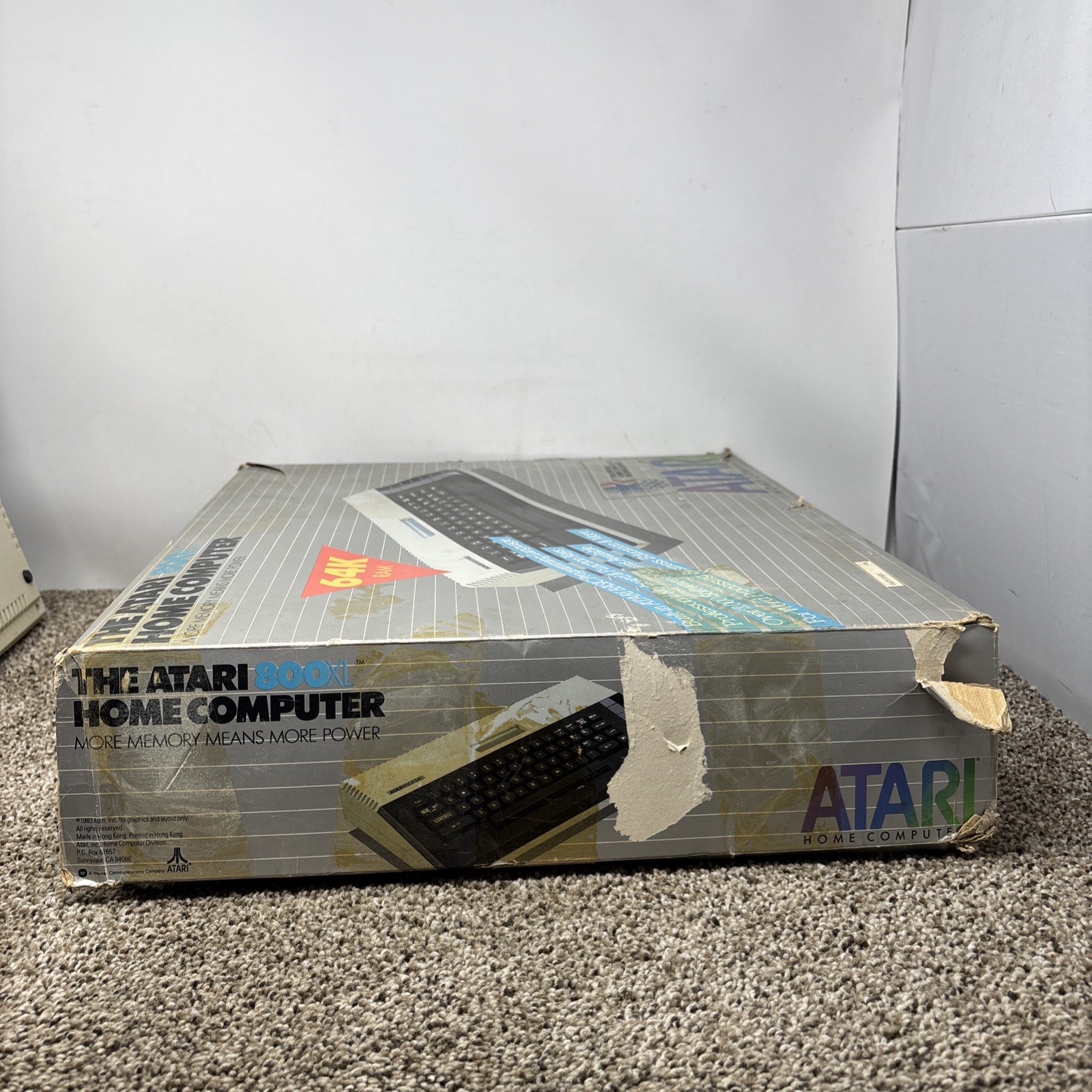 Vintage ATARI 800 XL 8-Bit Computer w/ Power Supply In Box Tested & Works