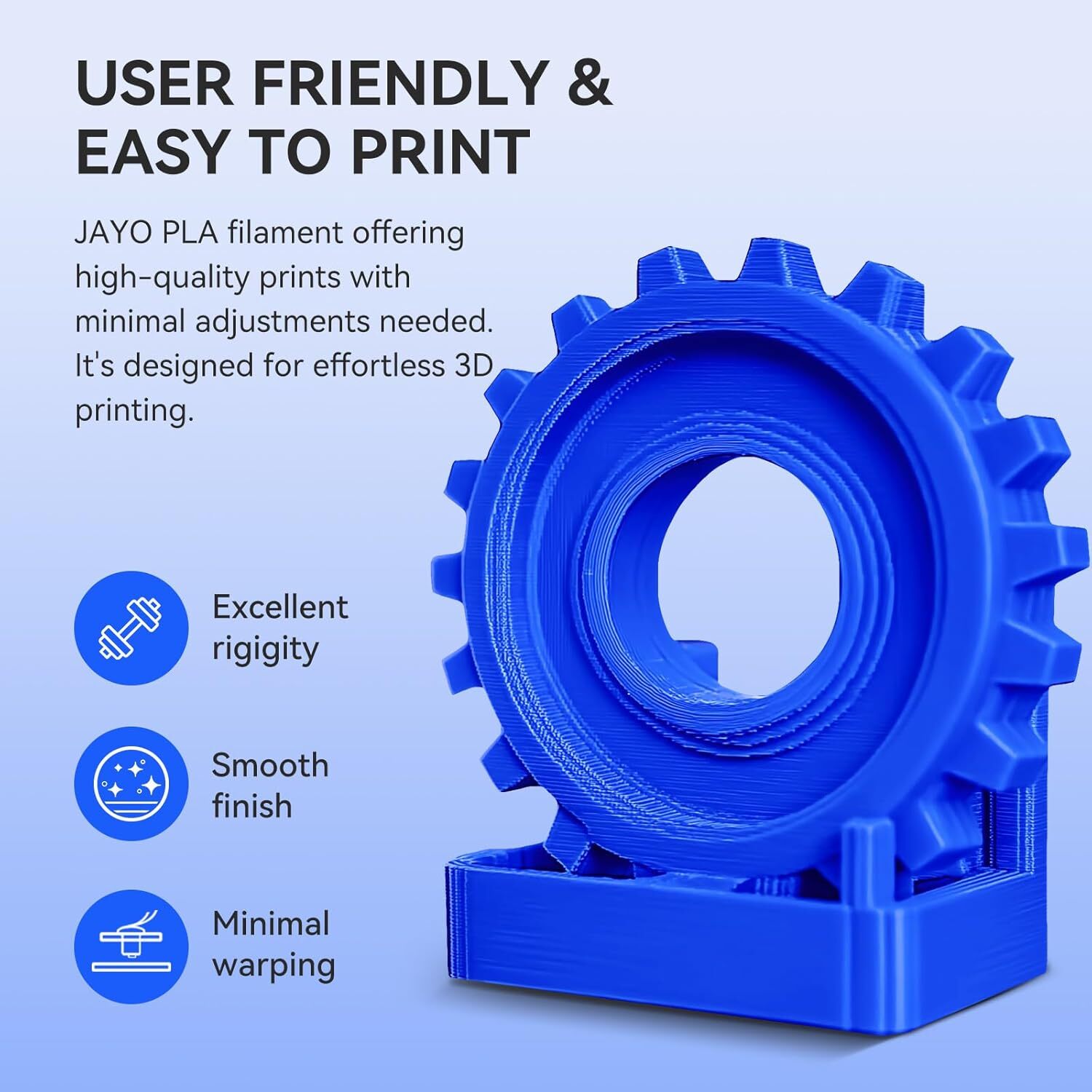 JAYO 1KG PLA 1.75mm Filament PLA Matte SILK PETG ABS PLA+ 3D Printer Consumables
