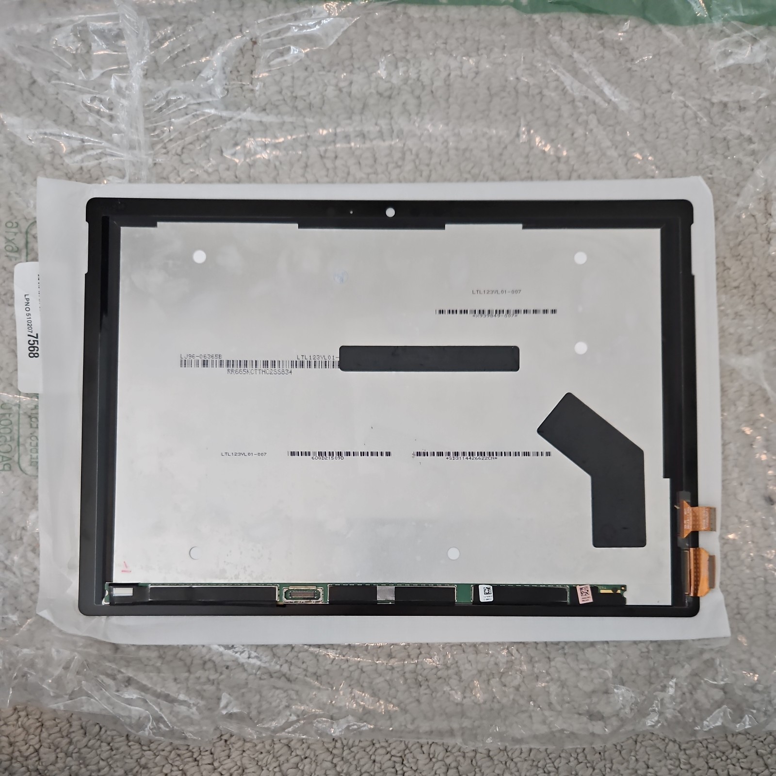 LTL123YL01-003 Microsoft Lcd 12.3 Touchscreen/D 2736X1824 Cr3-00001 “GRADE A”