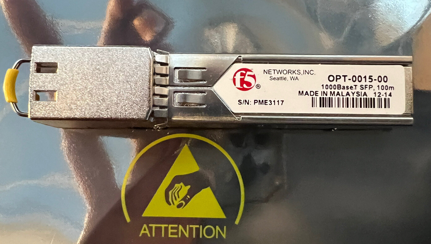 F5 OPT-0015-00 1000Base-T SFP Transceiver Module 60 Days warranty