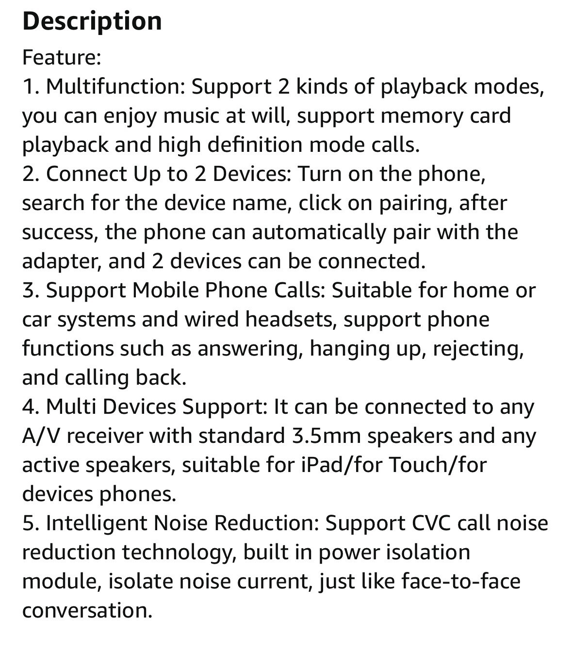 Bluetooth v5.0 Adapter Audio Receiver for iPod iPhone SoundDock