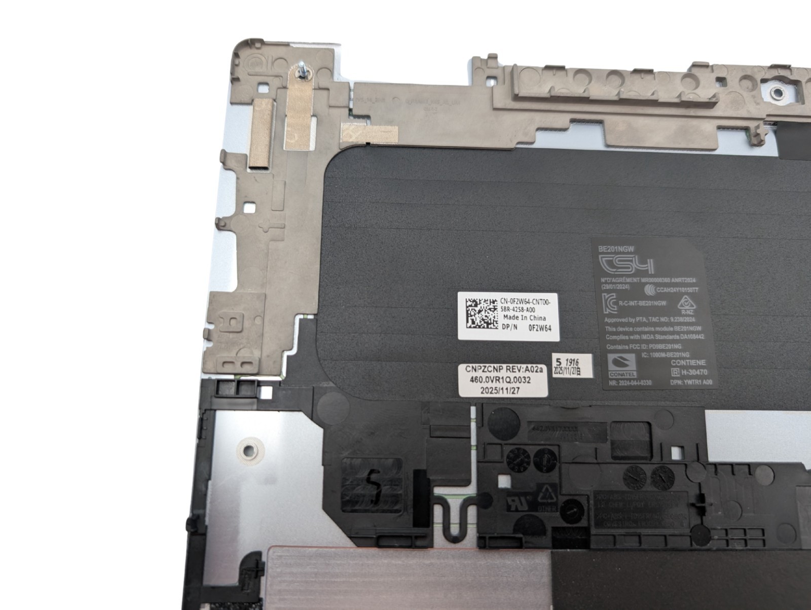 NEW OEM Dell 14 Plus 2In1 DB04250 Bottom Base Assembly Ice Blue – F2W64 0F2W64 A