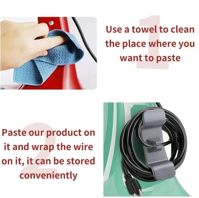5pcs Cable Winder Organizer Cord Holder Kitchen Appliance Clip