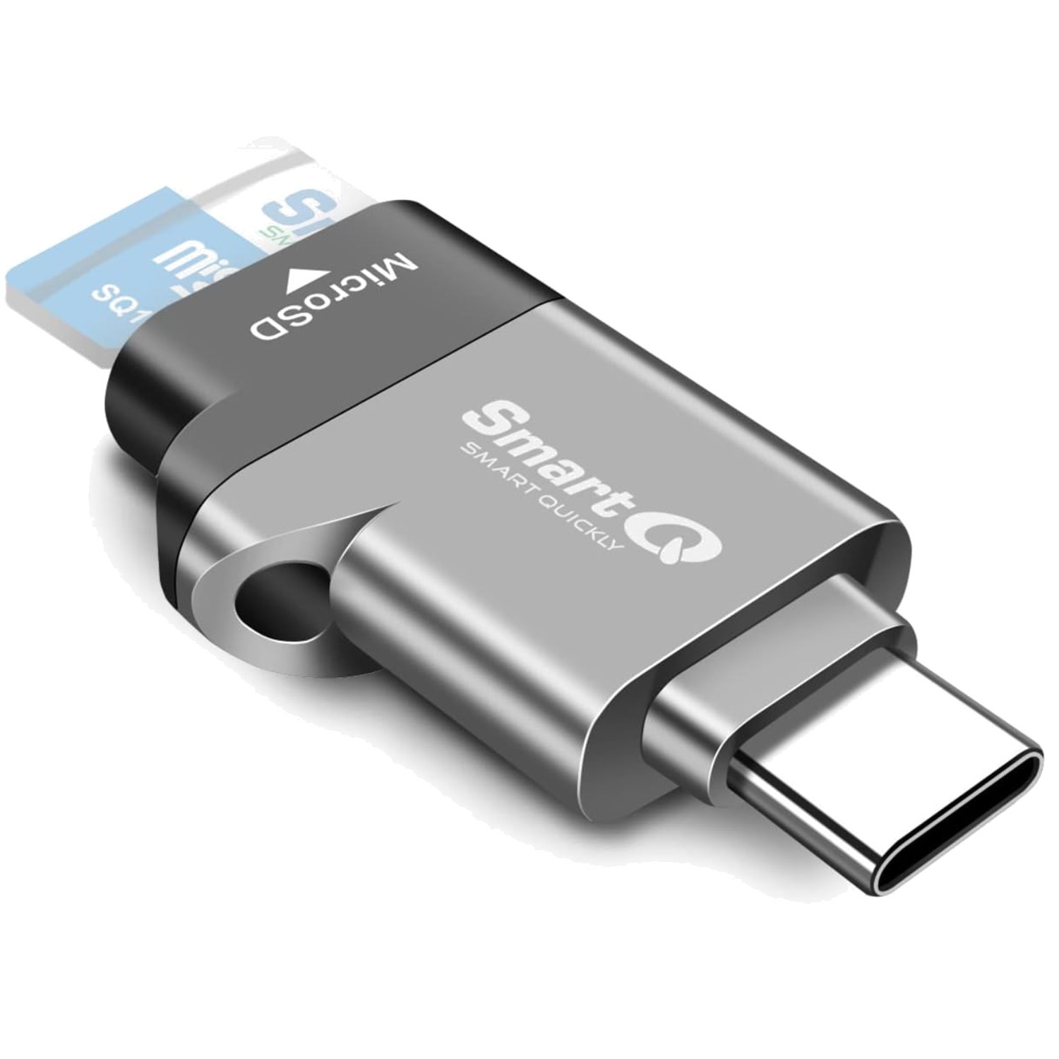 Compact Type-C MicroSD Reader, USB 3.0, Android/Mac/Windows