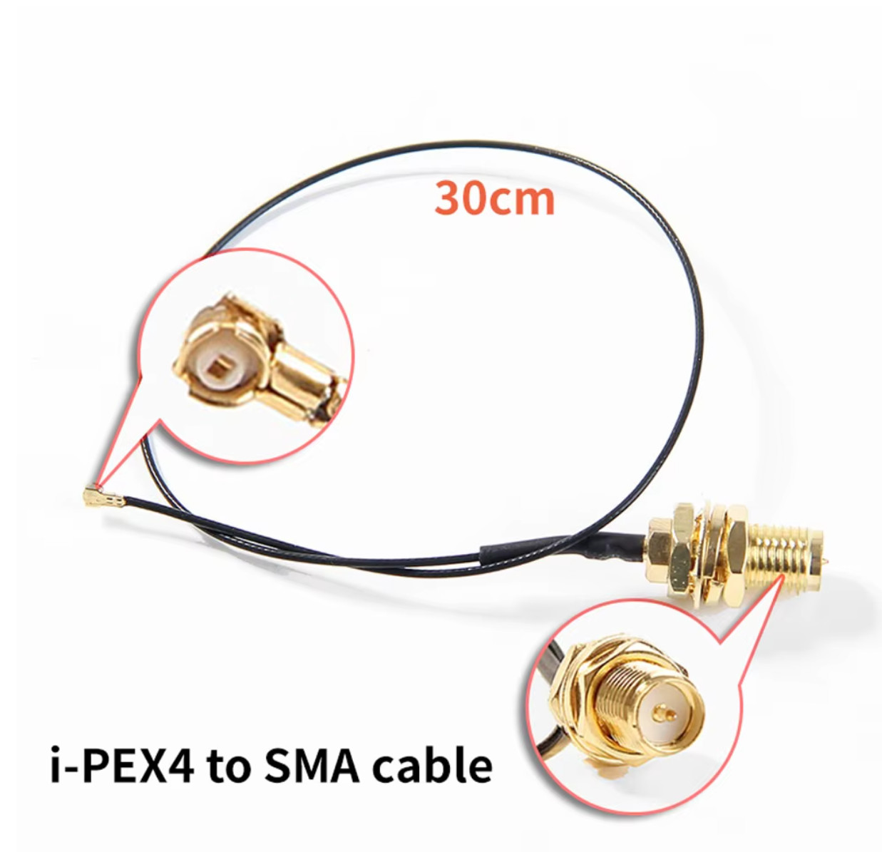 FENVI 2PcsX6Dbi Antenna Set AX210 NGFF M.2 WiFi Card 2.4/5GHz Dual Band MHF4