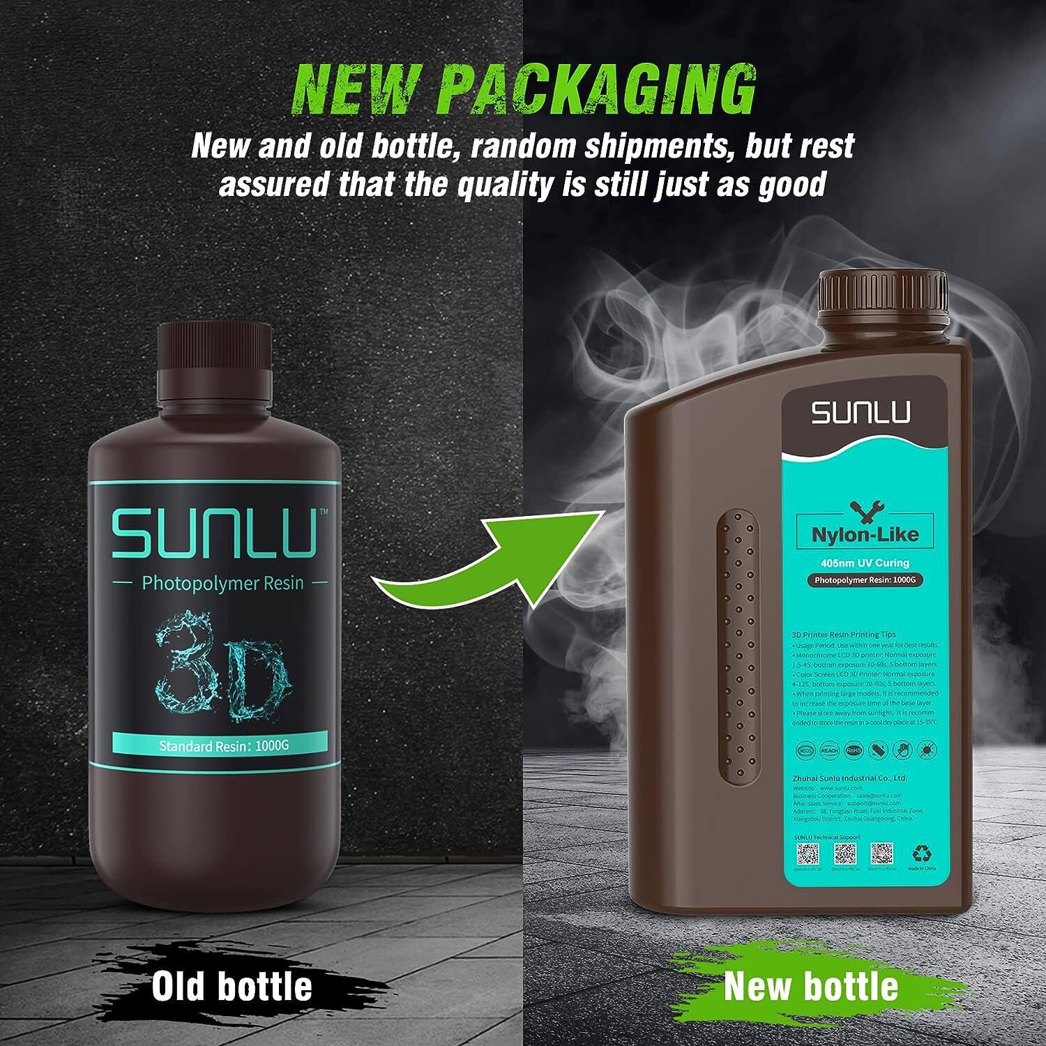 SUNLU 3D Resin 1KG ABS-Like/Standard/Standard Plus/Water Washable Resin