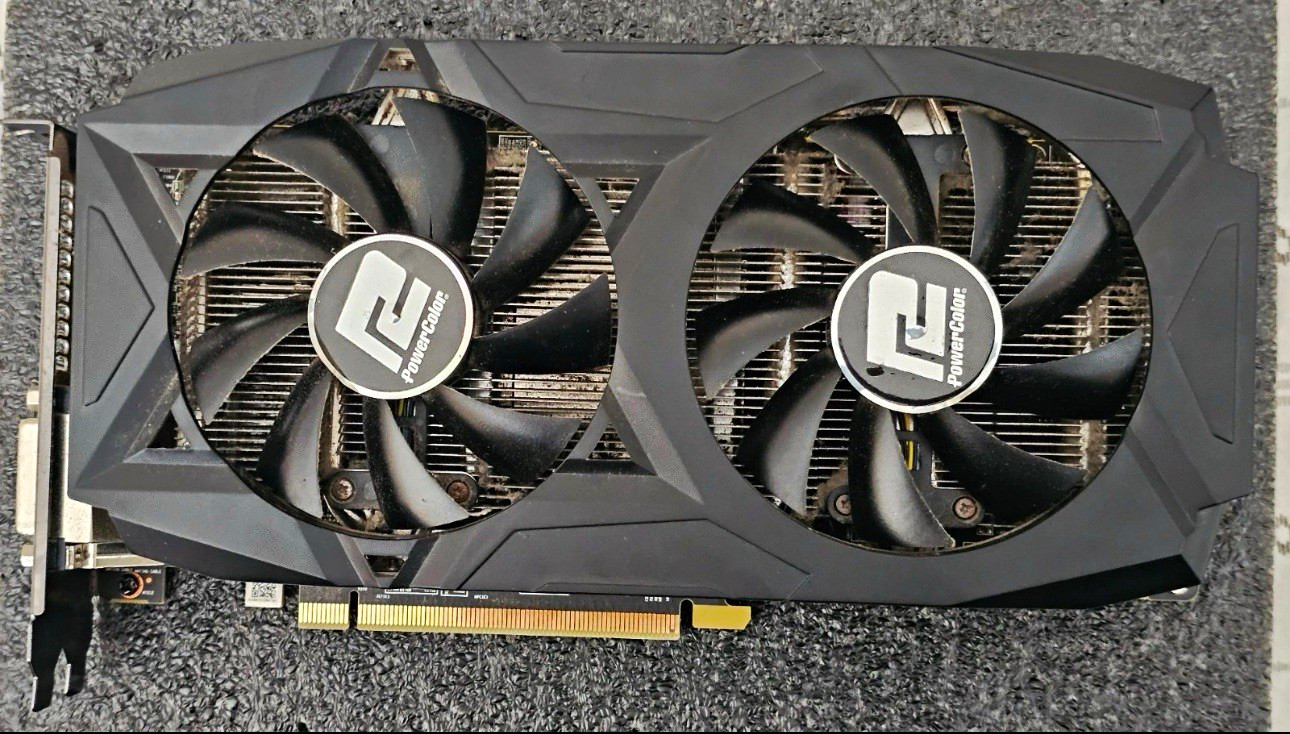 PowerColor AMD Radeon RX 580 Dual-Fan PCIe x16 Graphics Card HDMI DP DVI-D