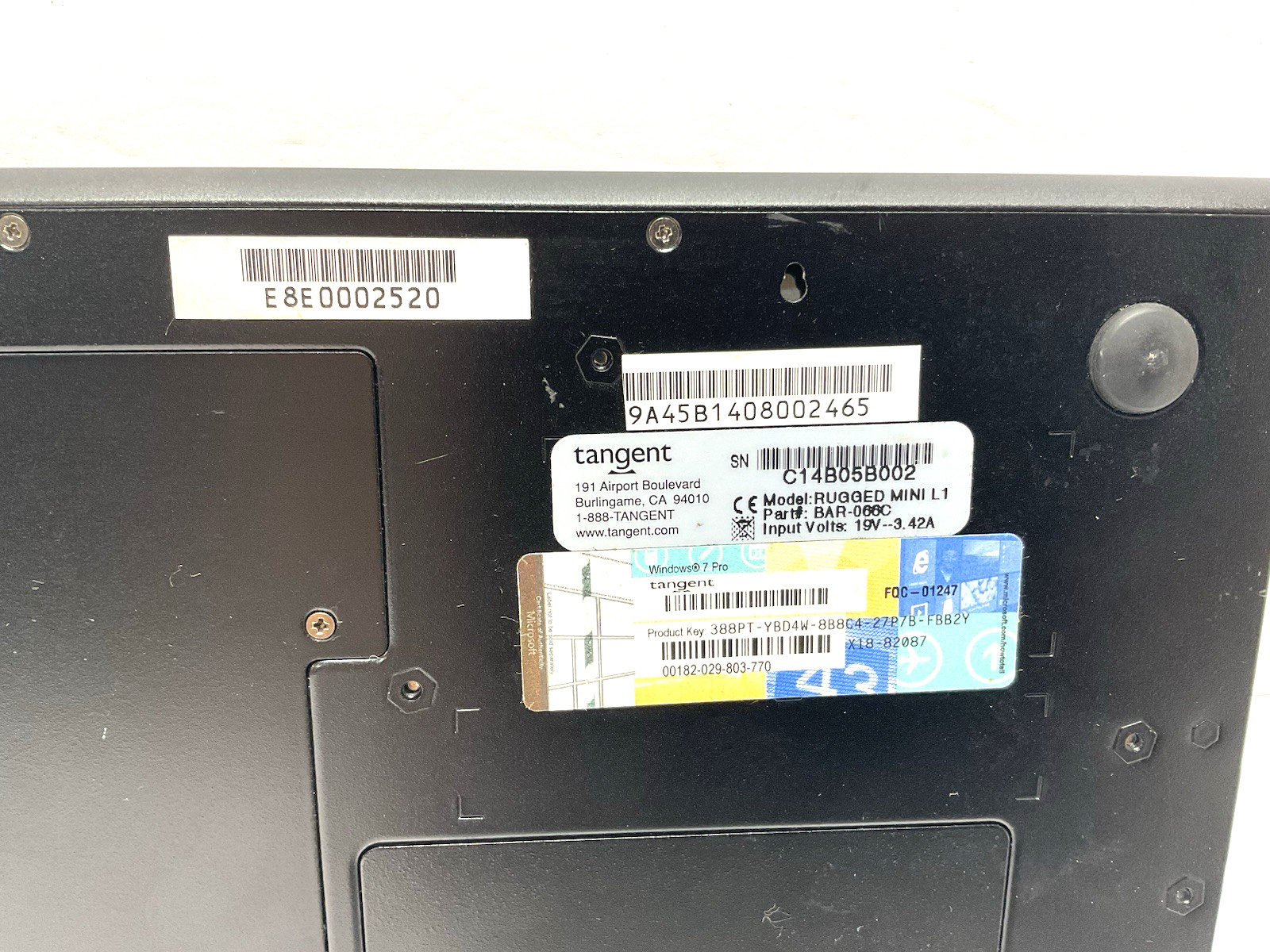 Tangent Rugged Mini L1 PC Computer With Power Supply Tested