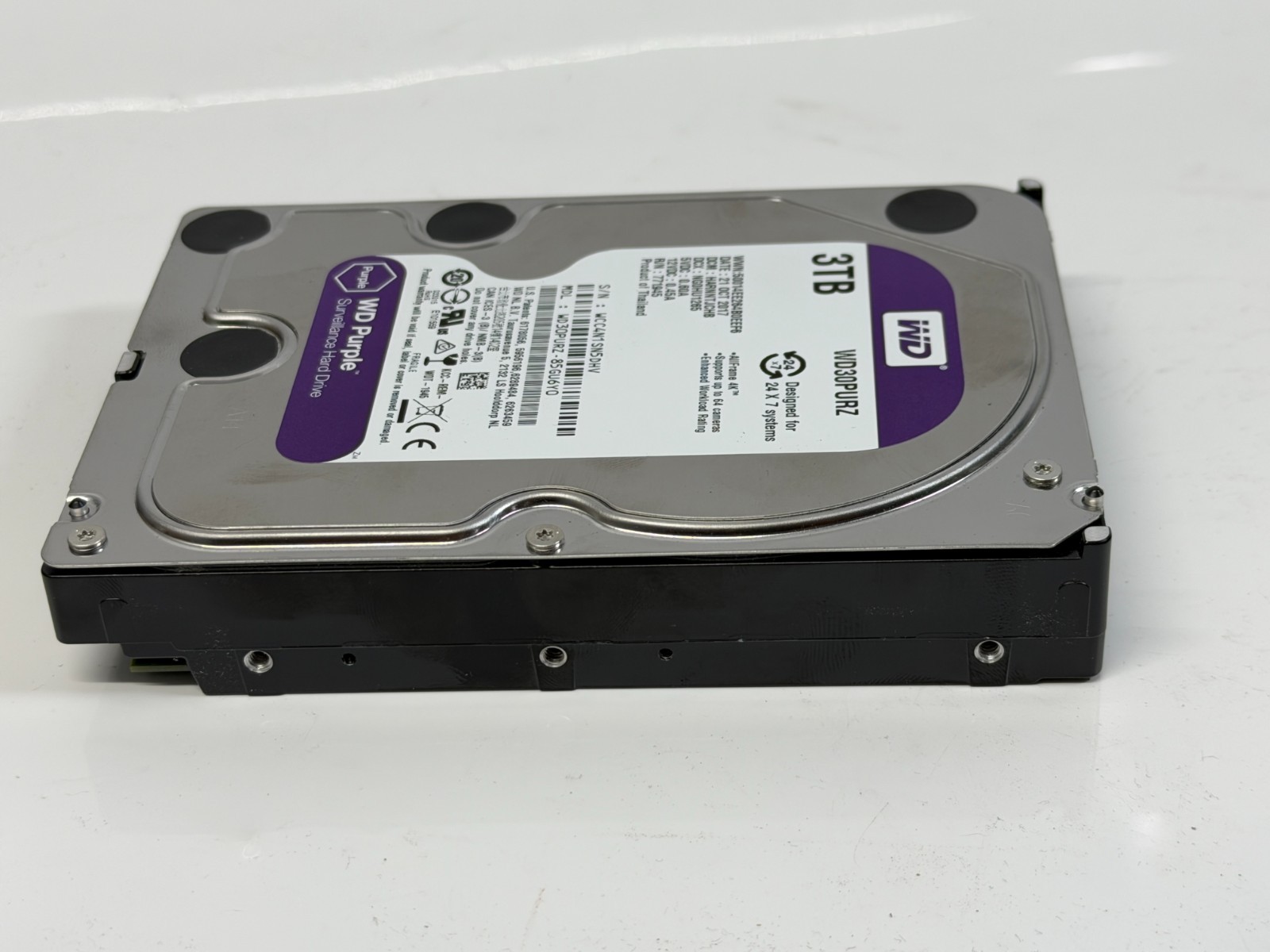 WD Purple WD30PURZ-85GU6Y0 3TB 5400RPM 3.5″ SATA 6Gb/s Surveillance HDD