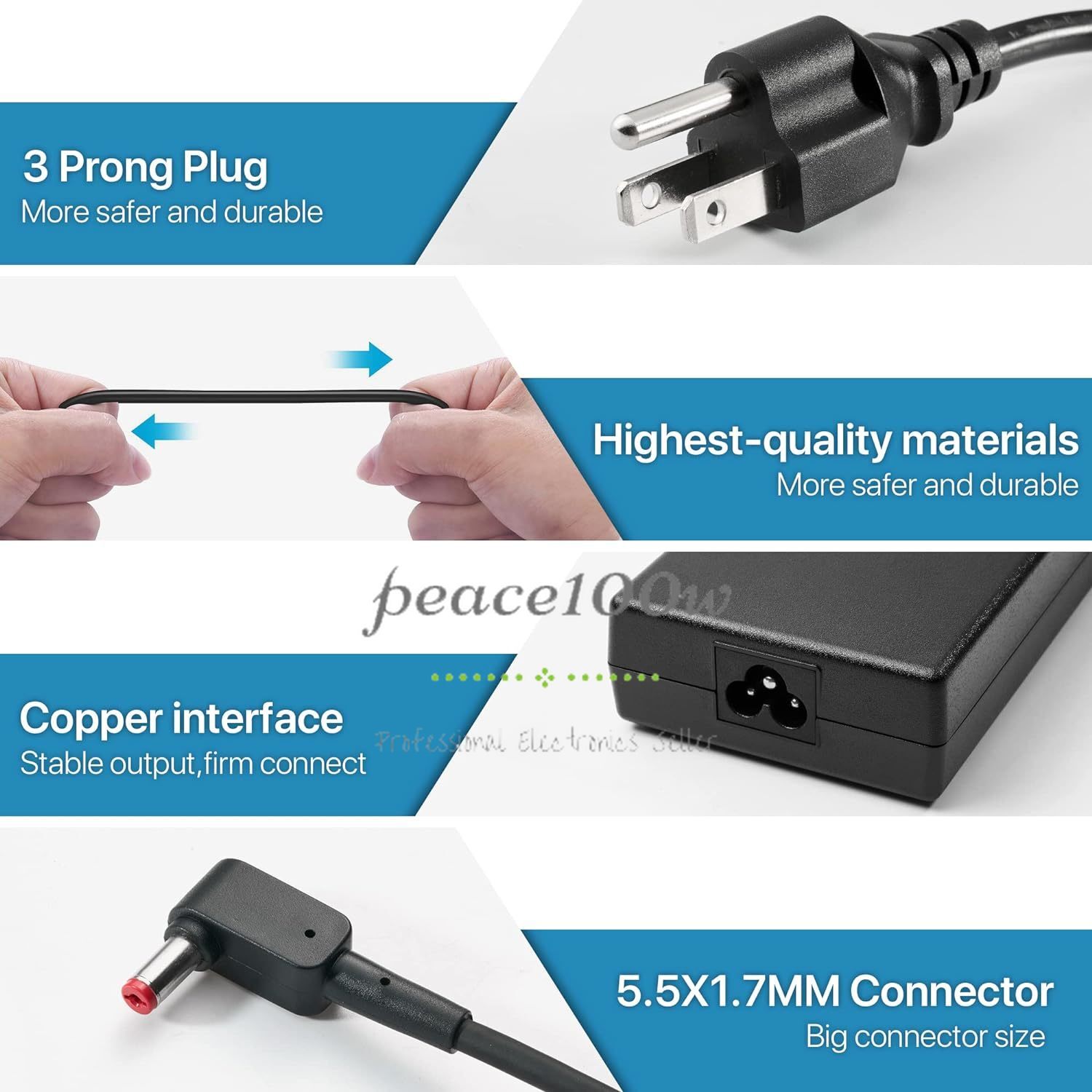 Genuine Acer 180W 19.5V 9.23A Charger ADP-180MB K 5.5*1.7mm Power Adapter